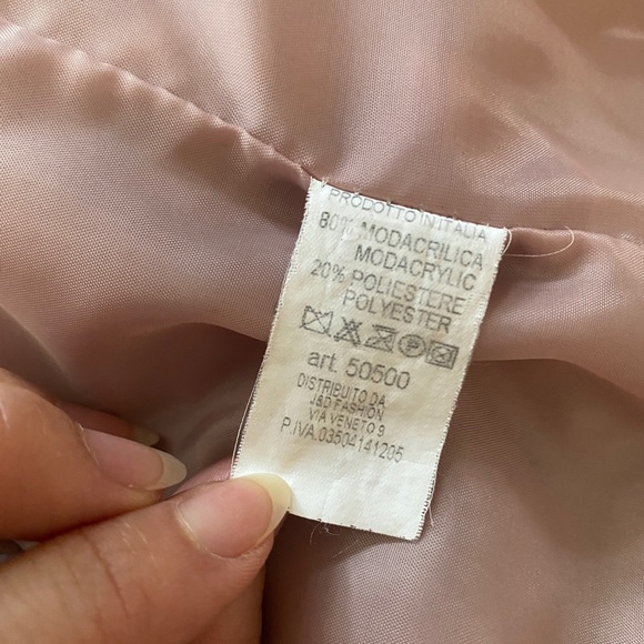 Faux Fur Zip Up Jacket from Paris France - Picture 7 of 7